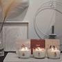 Clean Cotton Scented Candle Soy Wax with Crystals White 4