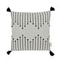 Lands & Pits Fringe Cushion cover Cotton Natural 1