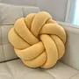 Knot pillow Textile Yellow 1