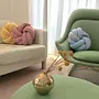 Knot pillow Textile Yellow 5