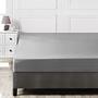 Lenzuolo con angoli in cotone grigio scuro 100cm x 200cm 1