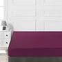 Fitted sheet cotton Purple 100cm x 200cm 0