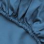Fitted sheet cotton blue 100cm x 200cm 0