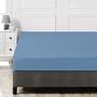 Fitted sheet cotton blue 100cm x 200cm 3
