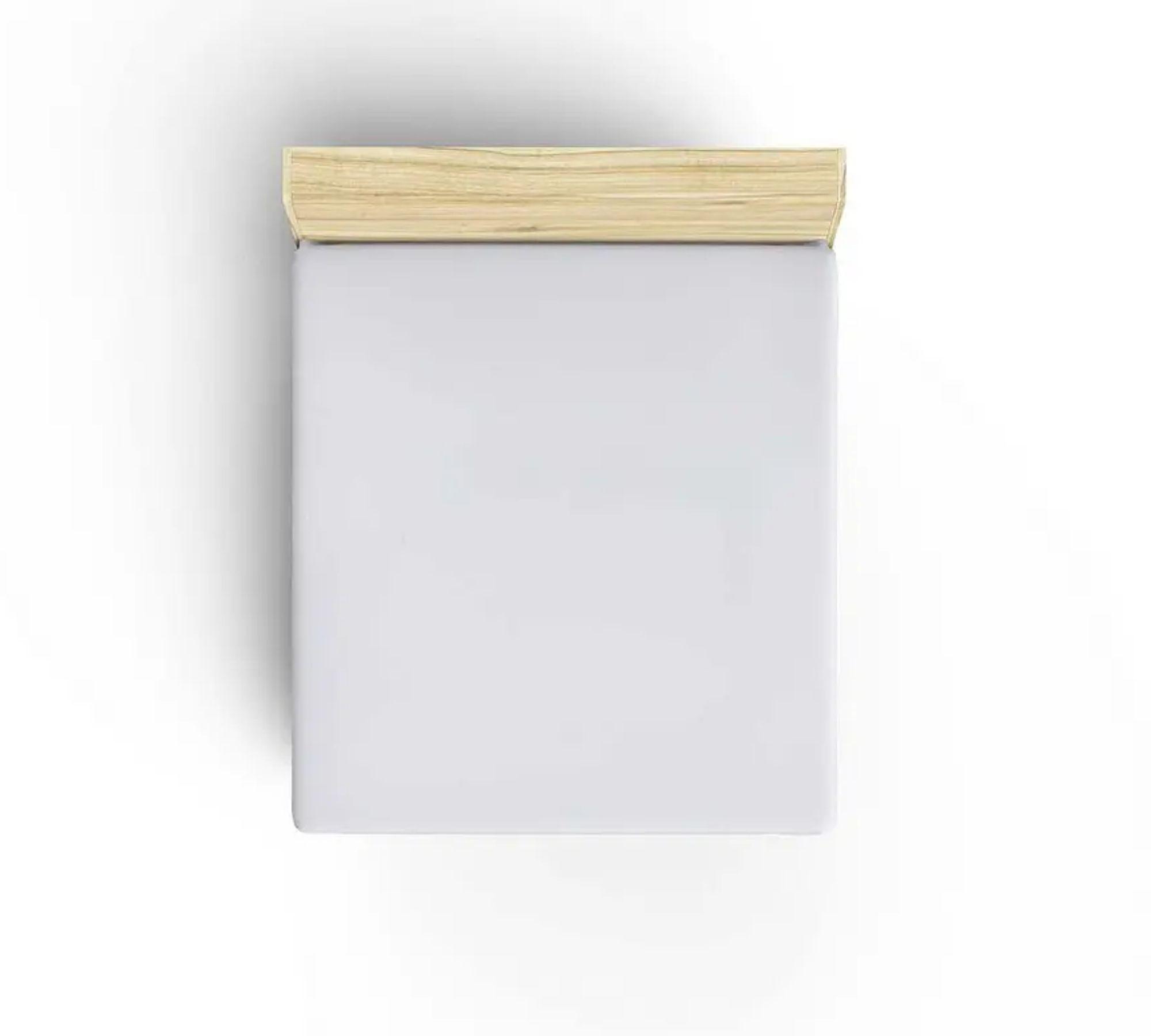 Fitted sheet Cotton White 100cm x 200cm 1
