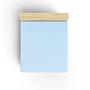 Fitted sheet cotton light blue 100cm x 200cm 2
