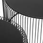2x Couchtisch Glas Metall Schwarz 2