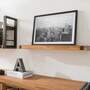 Solid wood acacia wall shelf 0