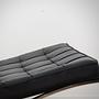 Barcelona Chair & Hocker Leather Black 4
