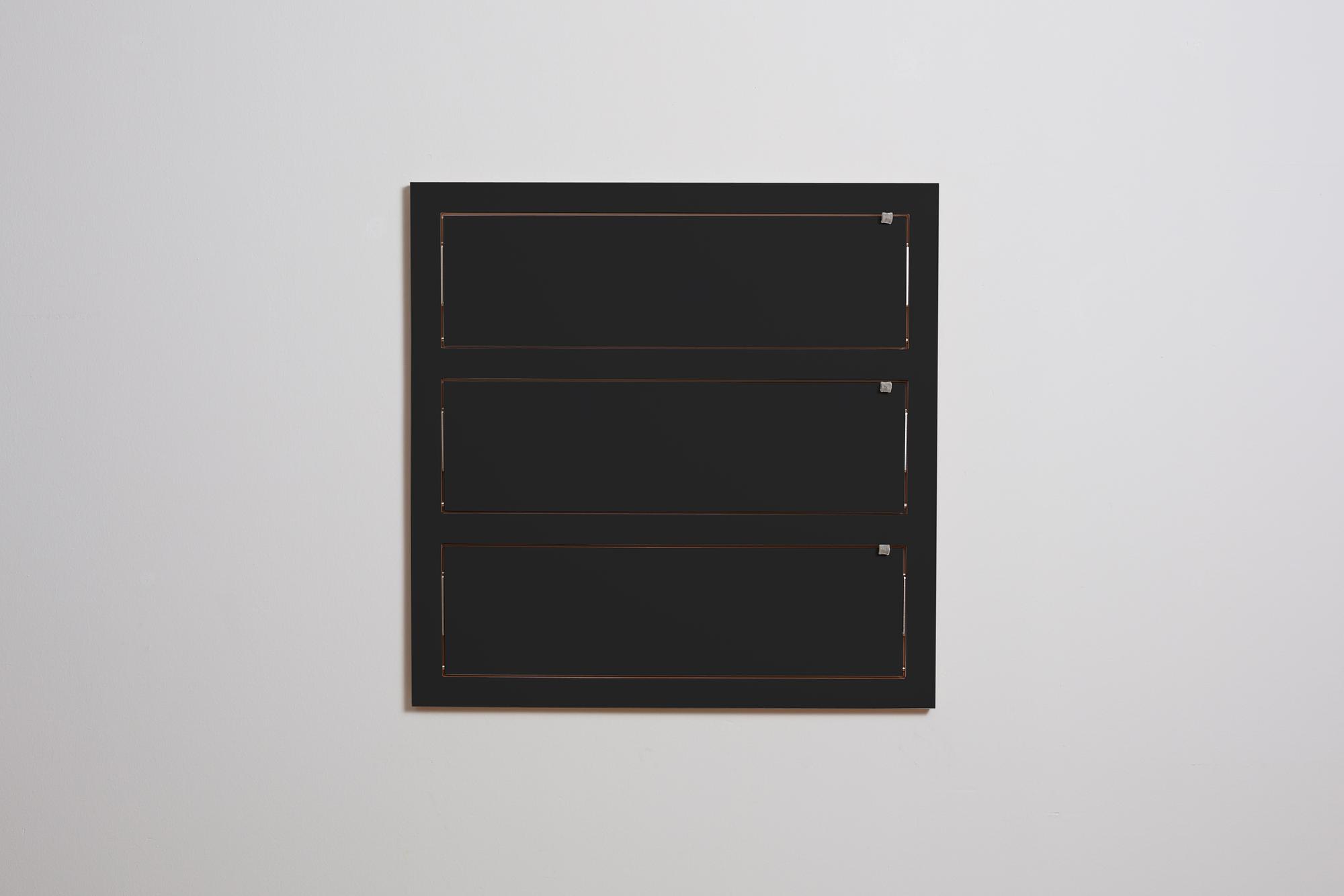 Fläpps Scaffale a muro Legno Nero 80 x 80cm 1