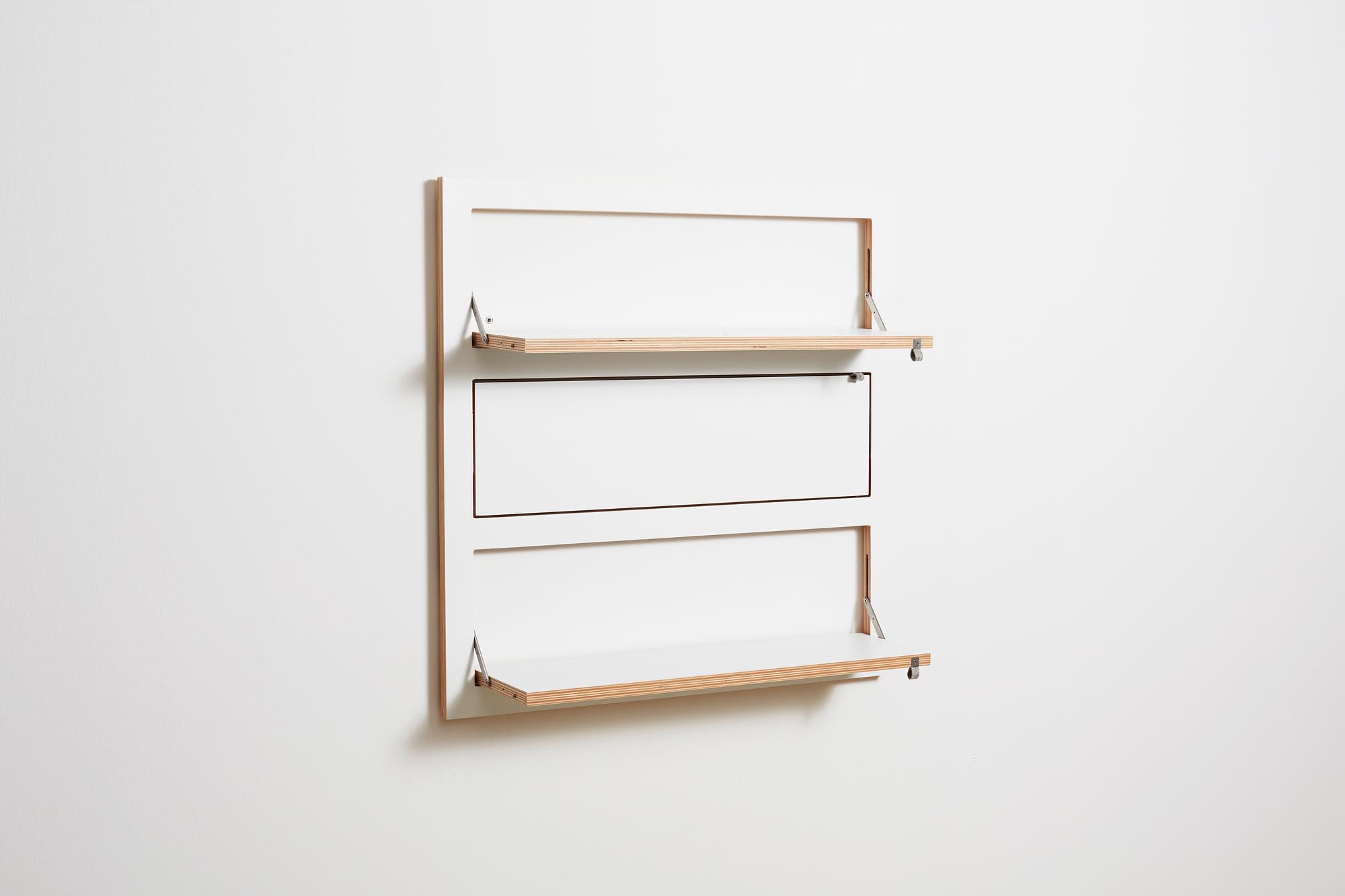 Fläpps Wall Shelf Wood Black 80 x 80cm 2