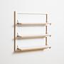 Fläpps Wall Shelf Wood Black 80 x 80cm 4