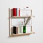 Fläpps Wall Shelf Wood Black 80 x 80cm 5