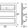 Fläpps Shoe Rack Wood Black 80x80cm 4
