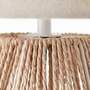 Tischlampe 1-flammig Leinen Rattan 2