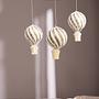 Hot air balloon mobile Recycled plastic Bamboo Gold 0
