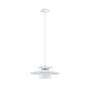 Pendant lamp 1-bulb metal white 1