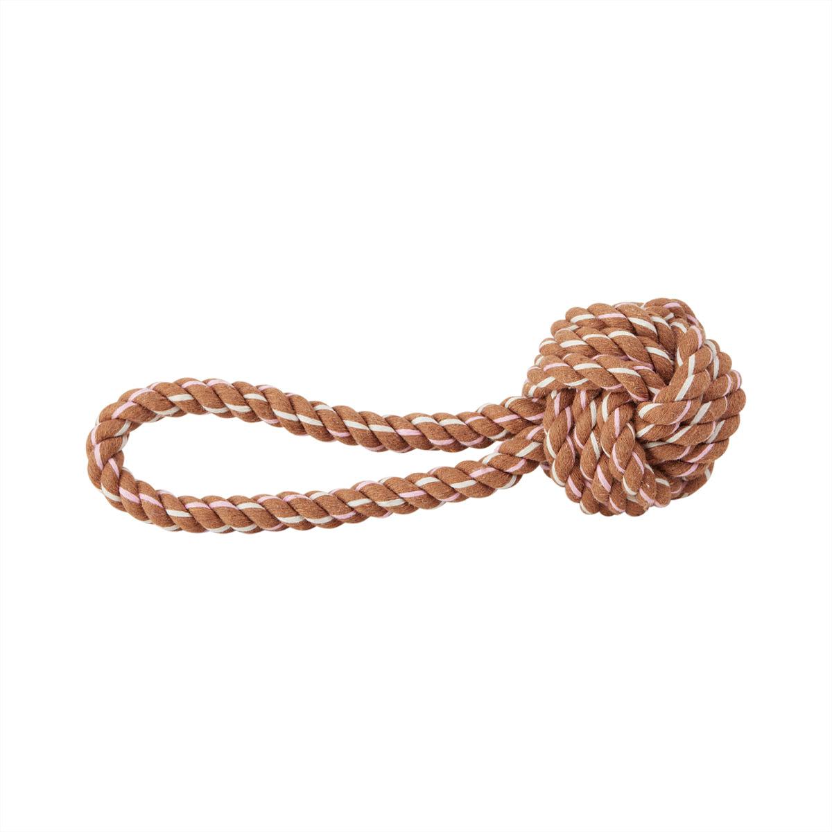 Otto Dog Toy Cotton Brown 1