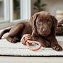Otto Dog Toy Cotton Brown 3