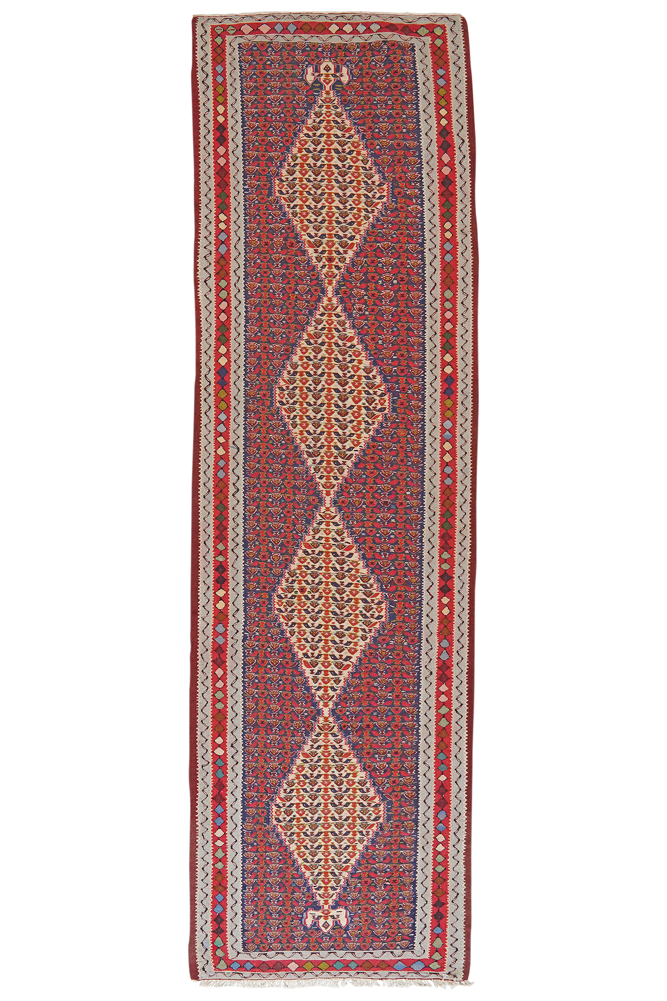 Kelim Senneh 314x88cm Rot 0