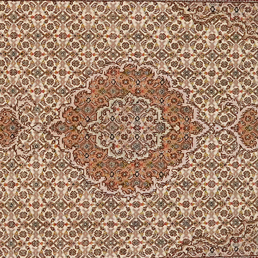 Tabriz Raj Tappeto Marrone 2
