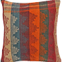 Kilim Pillowcase Cotton Multicolored 0
