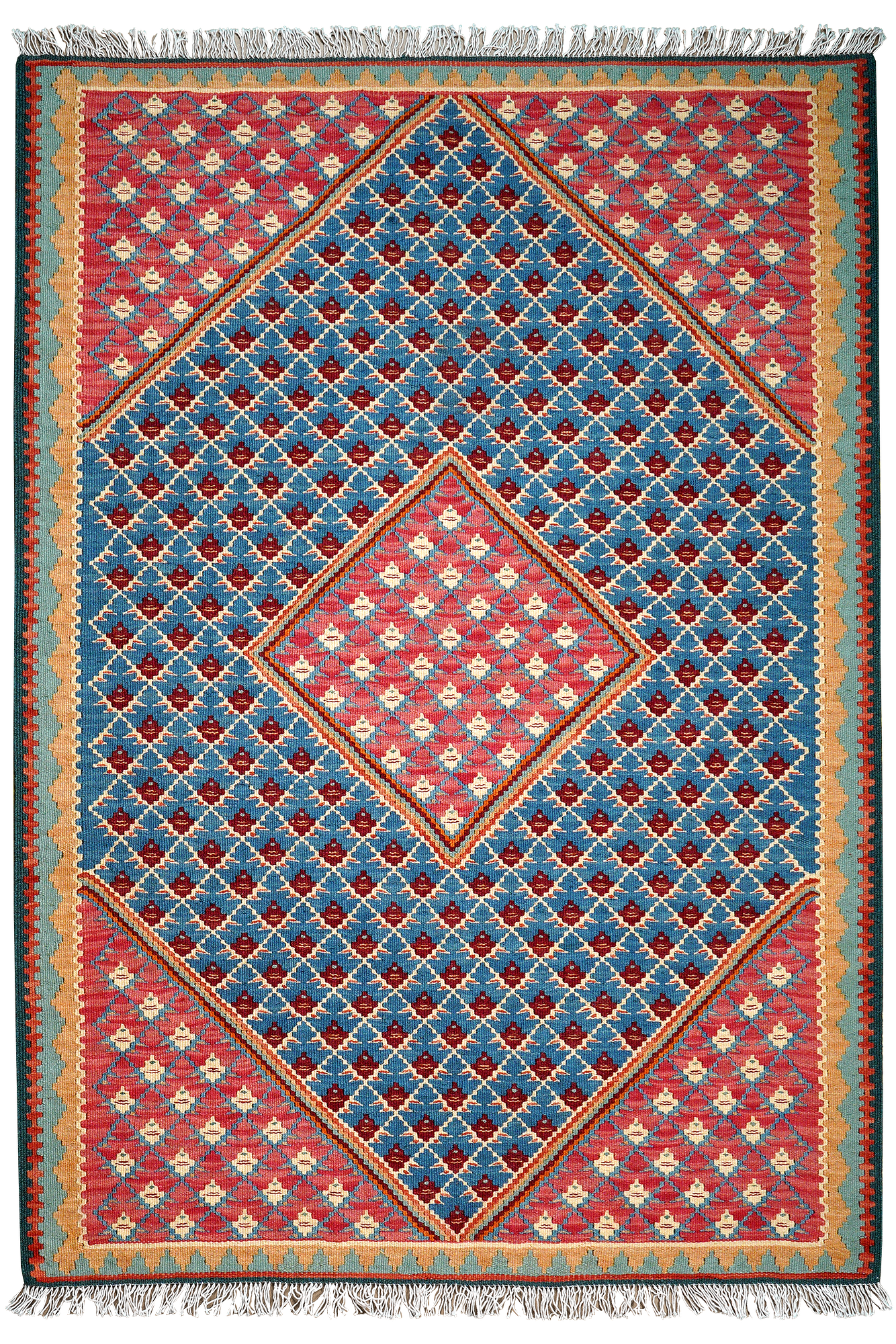 Kelim Senneh 150x105cm Bunt 0