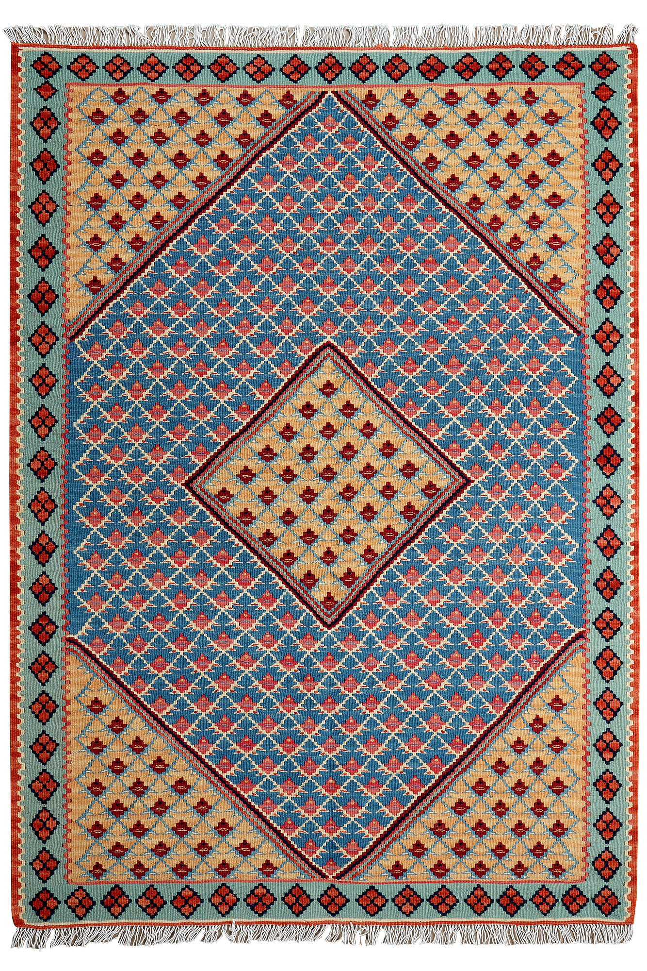 Kelim Senneh 151x108cm Bunt 0