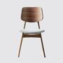 2x Dining chair Rubberwood and textile grey 1