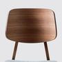 2x Dining chair Rubberwood and textile grey 2