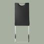 2x cantilever chair with handle Black 1