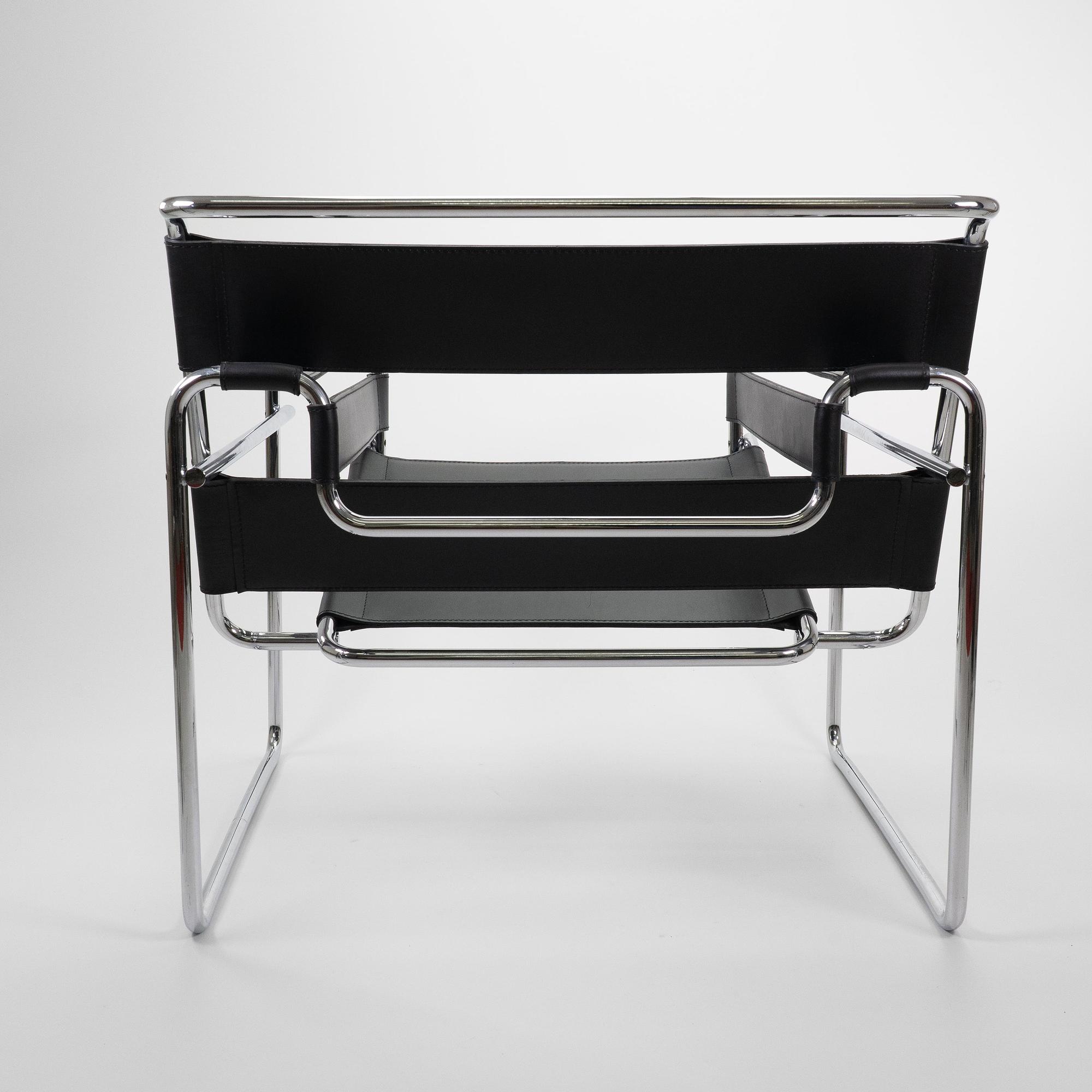 Wassily Chair Chrome Black 2