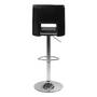 Bar stool Selina I (set of 2) Faux leather / chrome Black 3