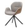 Armchair Webbing Fabric Grey Brown 1