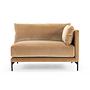Vincent 1-seater module, right, matte beige velour 1