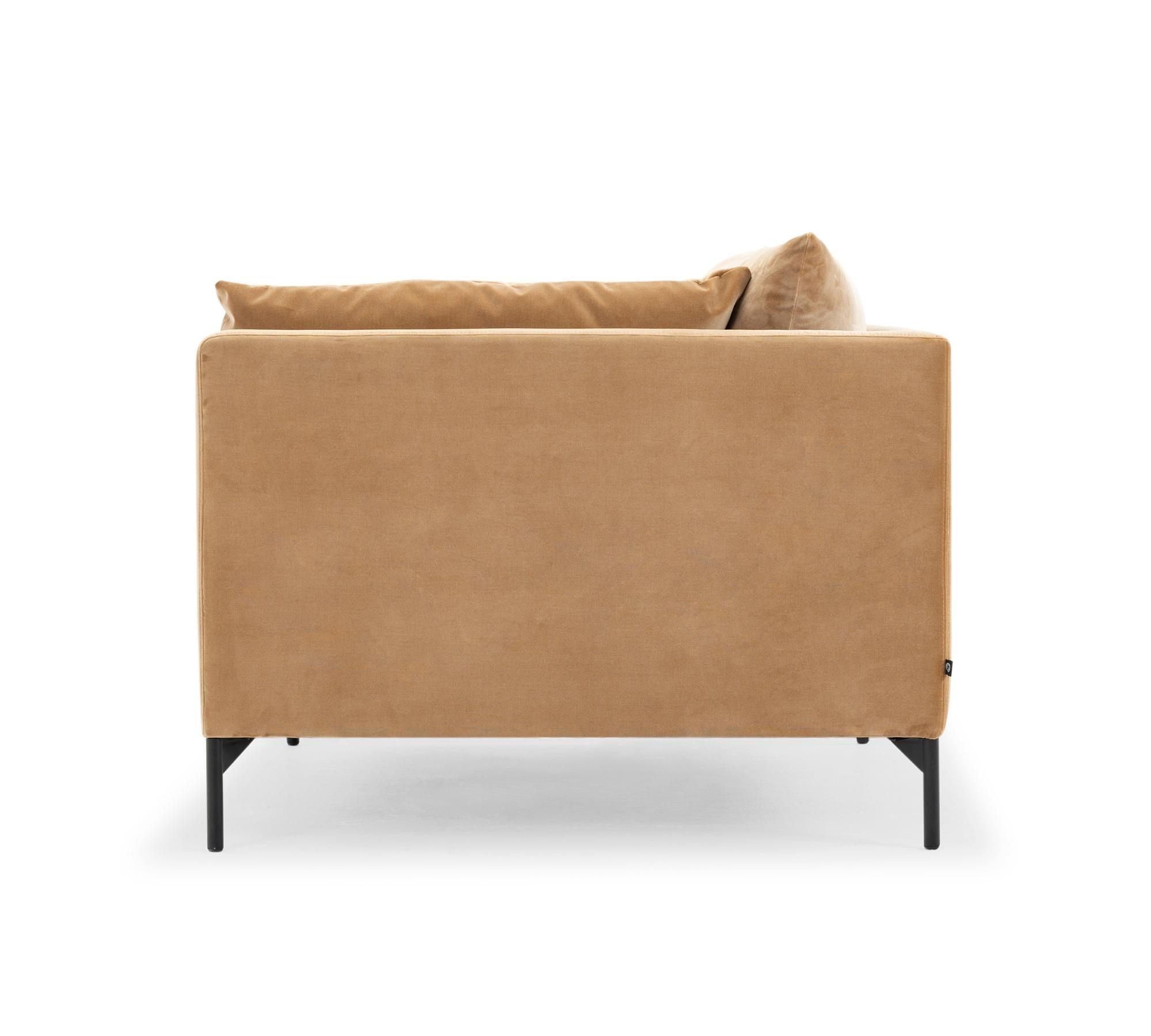Vincent 1-seater module, right, matte beige velour 2