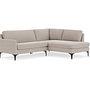 Astha Sofa Chaise Lounge Right Agnes Brown 1