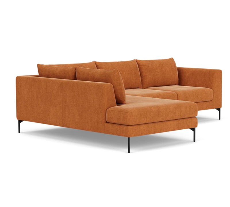 Noa Corner Sofa Chaise Lounge Left Danny Amber 1