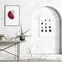 Moon Phases Art Print Multicolored 1
