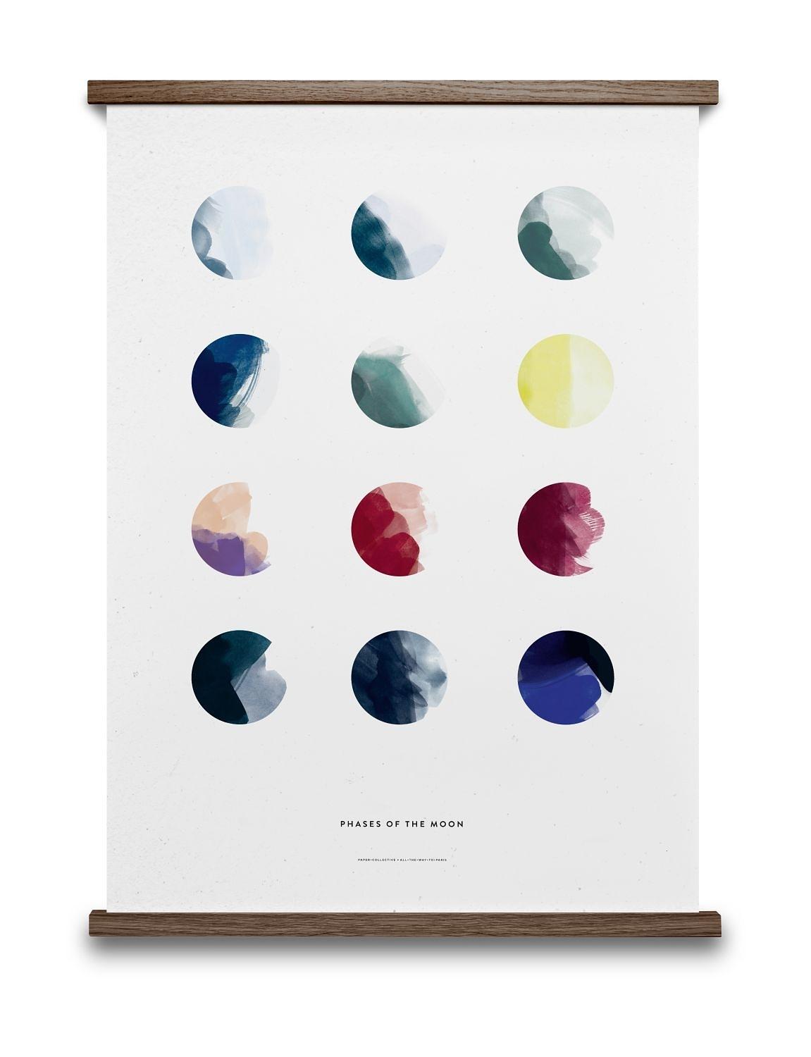 Moon Phases Art Print Multicolored 0