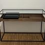 Console Helix Wood with glass top Brown 2