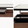 Console Helix Wood with glass top Brown 3