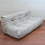Togo Sofa 3-seater textile light grey 0