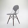 DKR Wire Chair Steel Textile Gray 0