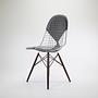 DKR Wire Chair Steel Textile Gray 2