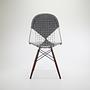 DKR Wire Chair Steel Textile Gray 3