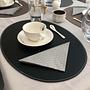 Placemat Leather Black 1