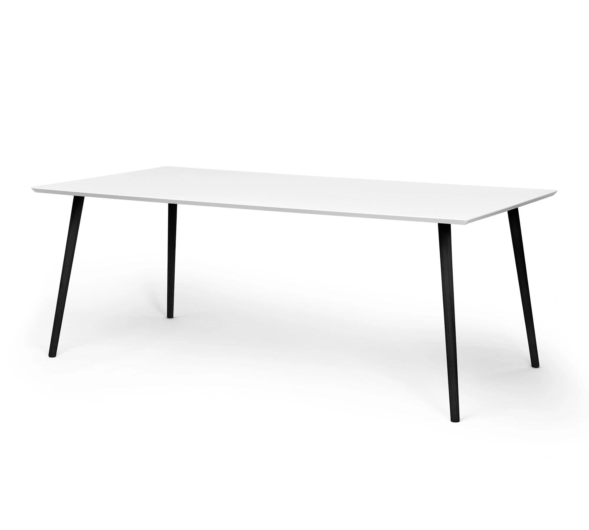 Allie Esstisch Black Weiß 200 x 100 cm 1