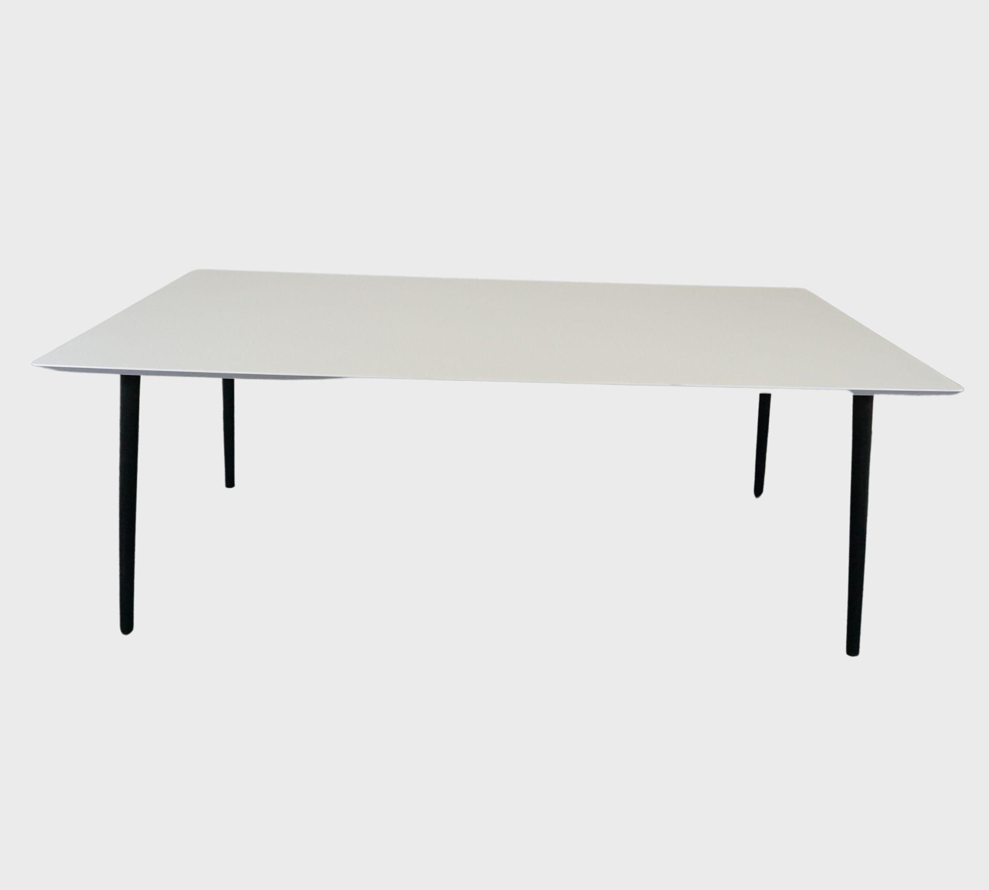 Allie Dining Table Black White 200 x 100 cm 2