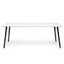 Allie Dining Table Black White 200 x 100 cm 0
